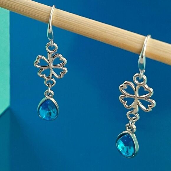 BAN Ice Blue Teardrop Dangles - Picture 11 of 14
